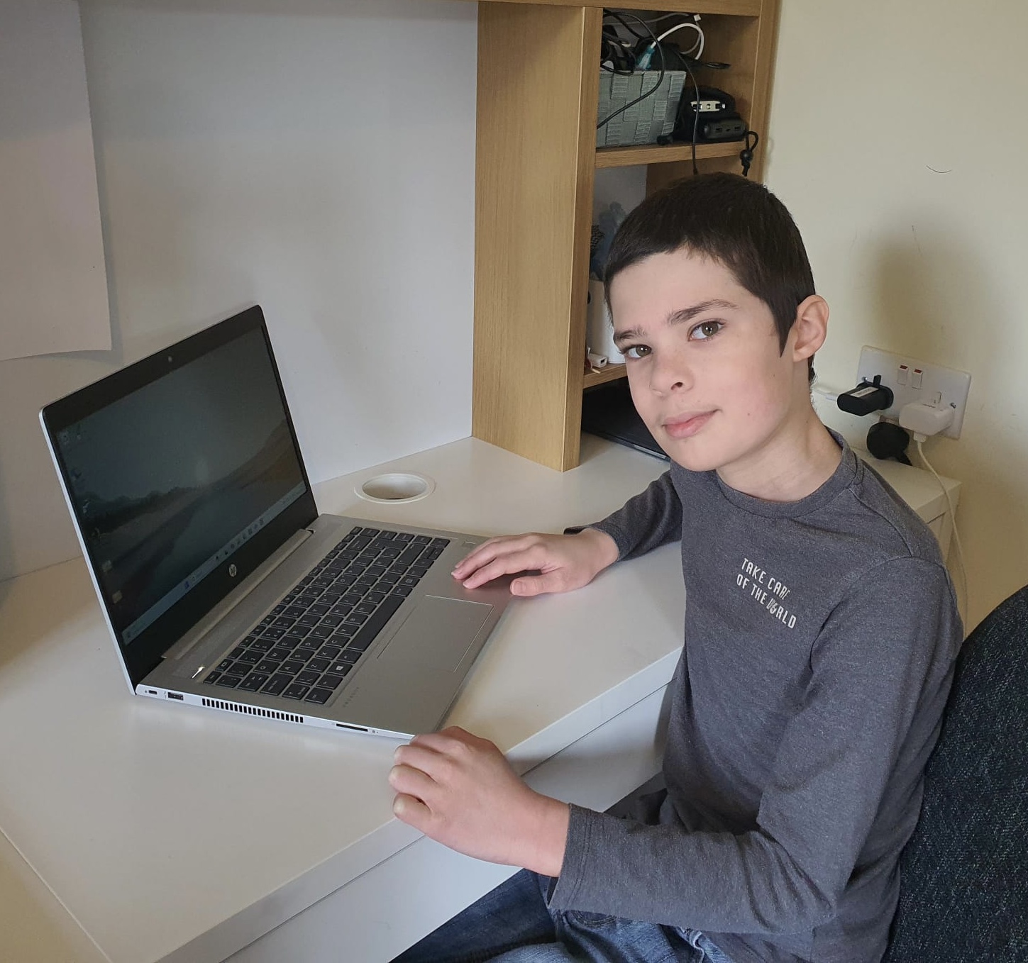 Student learning to code